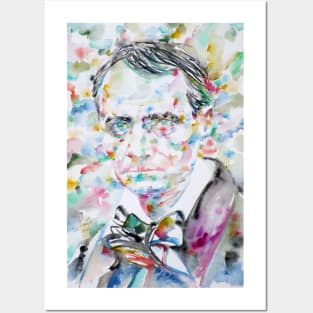 CHARLES BAUDELAIRE - watercolor portrait.1 Posters and Art